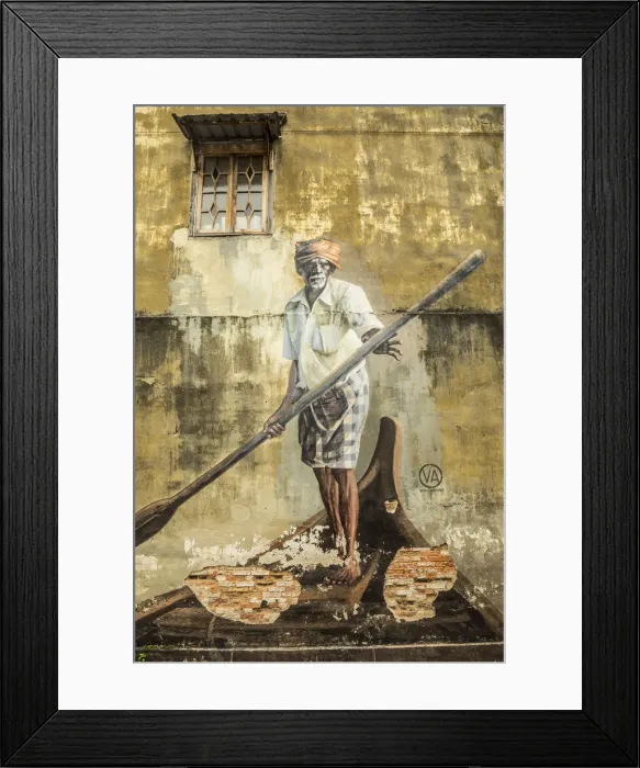 Framed Print : Street art, George Town, Penang Island, Malaysia Framed Print : Street art, George Town, Penang Island, Malaysia