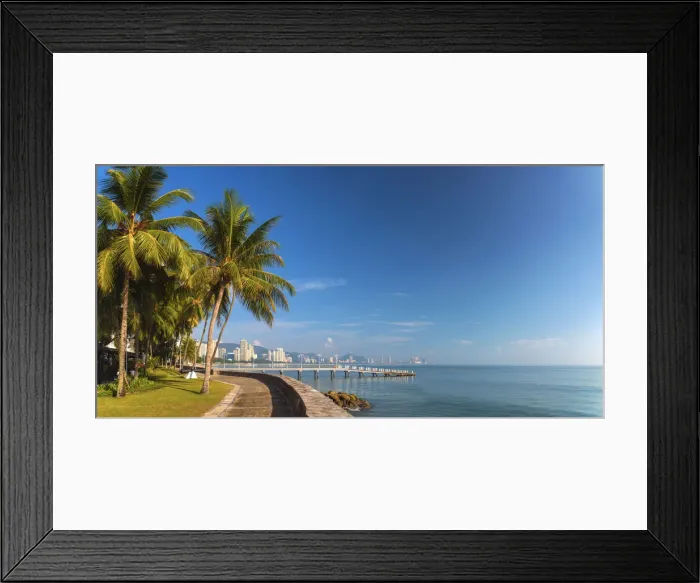 Framed Print : Malaysia, Penang, Georgetown, Modern Skyline