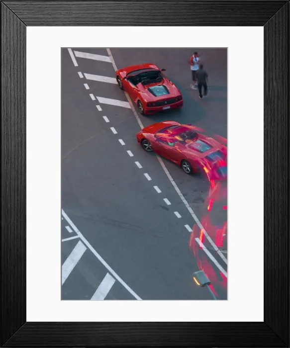 Framed Print : Monaco, Monte Carlo, Ferraris Framed Print : Monaco, Monte Carlo, Ferraris