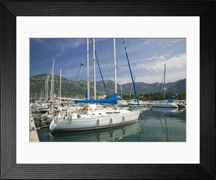 Framed Print : Montenegro, Bar, Marina Framed Print : Montenegro, Bar, Marina