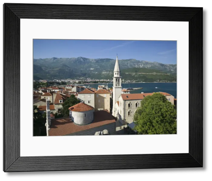 Framed Print : Montenegro, Budva, Old Town (Stari Grad), Old Town Church Framed Print : Montenegro, Budva, Old Town (Stari Grad), Old Town Church