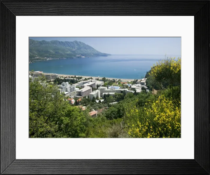 Framed Print : Montenegro, Adriatic coast, Becici Framed Print : Montenegro, Adriatic coast, Becici