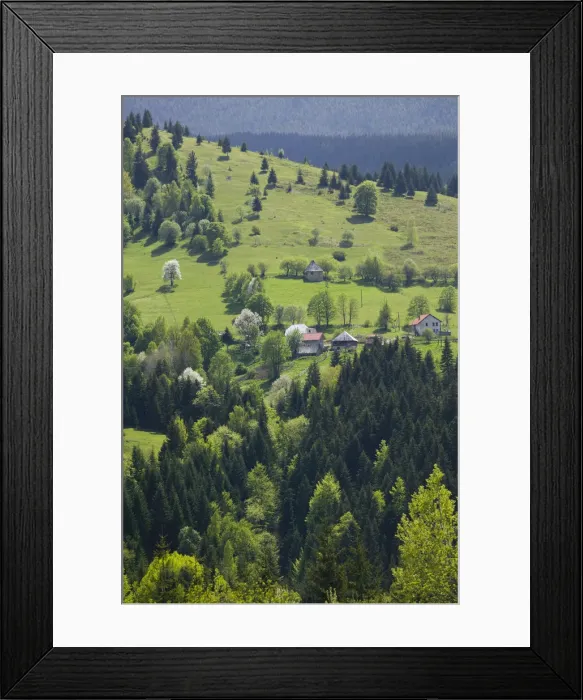 Framed Print : Montenegro, Kosovo Frontier, Dacici Village along Rozaje Road Framed Print : Montenegro, Kosovo Frontier, Dacici Village along Rozaje Road