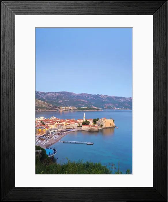 Framed Print : Montenegro, Budva, Old Town, Stari Grad Framed Print : Montenegro, Budva, Old Town, Stari Grad