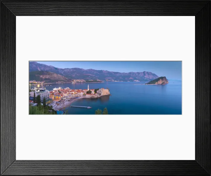 Framed Print : Montenegro, Budva, Old Town, Stari Grad Framed Print : Montenegro, Budva, Old Town, Stari Grad