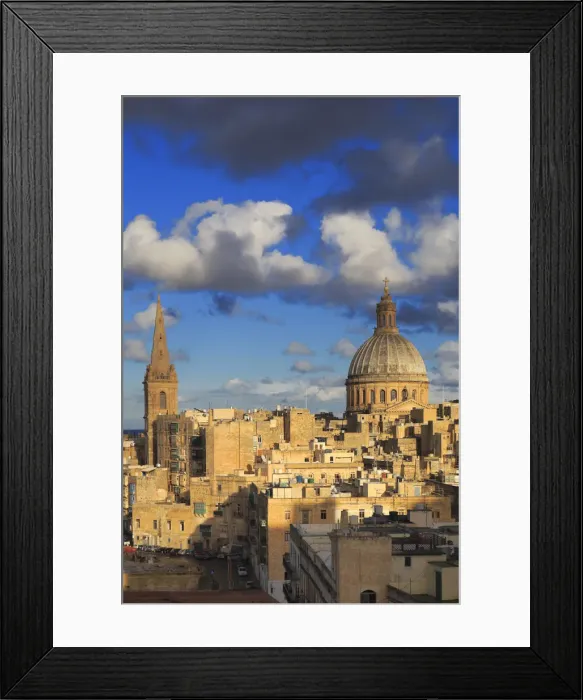Framed Print : Сarmelite church, La Valletta, Malta