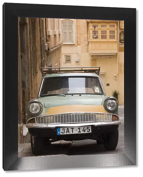 Malta, Valletta, early 1960s Ford Anglia car