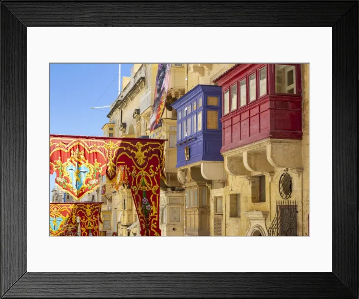 Framed Print : Malta, Malta, Valletta, Repulic Street Framed Print : Malta, Malta, Valletta, Repulic Street