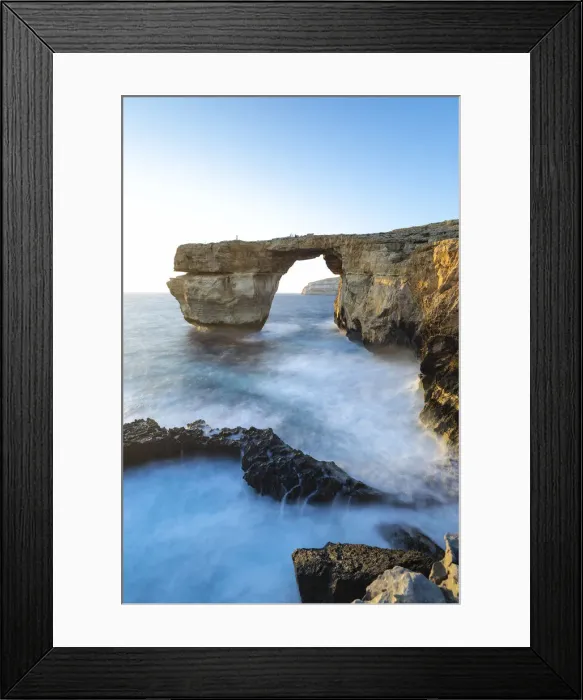 Framed Print : Malta, Gozo, Dwejra Azure Window Rock Arch Framed Print : Malta, Gozo, Dwejra Azure Window Rock Arch