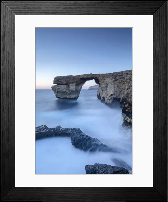Framed Print : Malta, Gozo, Dwejra Azure Window Rock Arch Framed Print : Malta, Gozo, Dwejra Azure Window Rock Arch