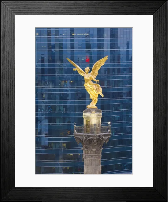 Framed Print : El Angel & Independence Monument & offices, Mexico City, Mexico Framed Print : El Angel & Independence Monument & offices, Mexico City, Mexico