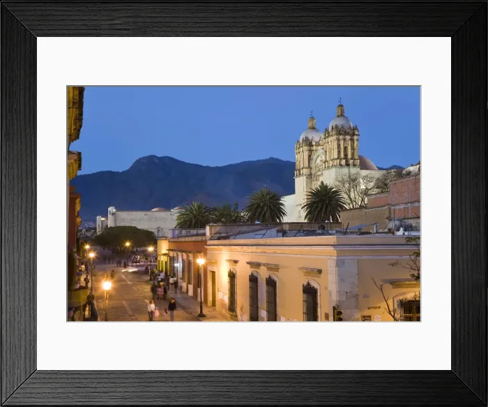 Framed Print : View of street & Santo Domingo de Guzman Church, Oaxaca, Oaxaca State, Mexico Framed Print : View of street & Santo Domingo de Guzman Church, Oaxaca, Oaxaca State, Mexico