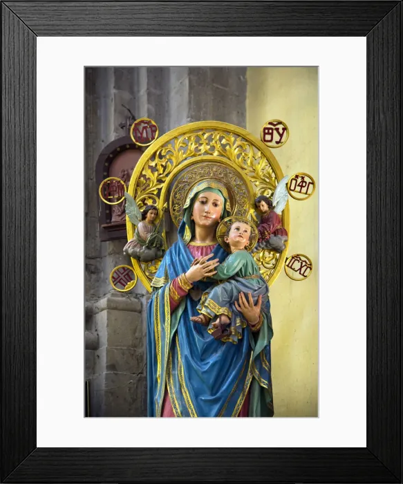 Framed Print : Mexico, Mexico City, Virgin Mary & Christ Child Statue, Iglesia de la Santisima Trinidad Framed Print : Mexico, Mexico City, Virgin Mary & Christ Child Statue, Iglesia de la Santisima Trinidad