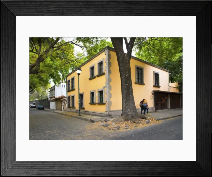Framed Print : Mexico, Mexico City, Coyoacan, Place Of The Coyotes, Historic Neighborhood, Residential Framed Print : Mexico, Mexico City, Coyoacan, Place Of The Coyotes, Historic Neighborhood, Residential
