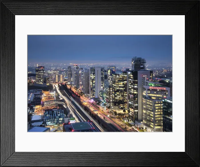 Framed Print : Mexico, Mexico City, Office Building and Condominiums, Santa Fe Business District Framed Print : Mexico, Mexico City, Office Building and Condominiums, Santa Fe Business District