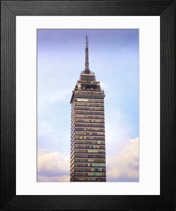 Framed Print : Mexico, Mexico City, Torre Latinoamericana, LatinAmerican Tower, Landmark, Skyline Framed Print : Mexico, Mexico City, Torre Latinoamericana, LatinAmerican Tower, Landmark, Skyline