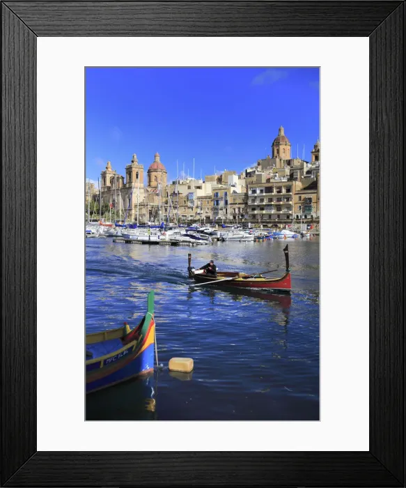 Framed Print : View of Birgu (Vittoriosa) from Isla (Senglea), Malta Framed Print : View of Birgu (Vittoriosa) from Isla (Senglea), Malta