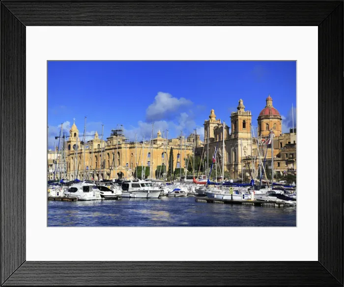 Framed Print : View of Birgu (Vittoriosa) from Isla (Senglea), Malta Framed Print : View of Birgu (Vittoriosa) from Isla (Senglea), Malta