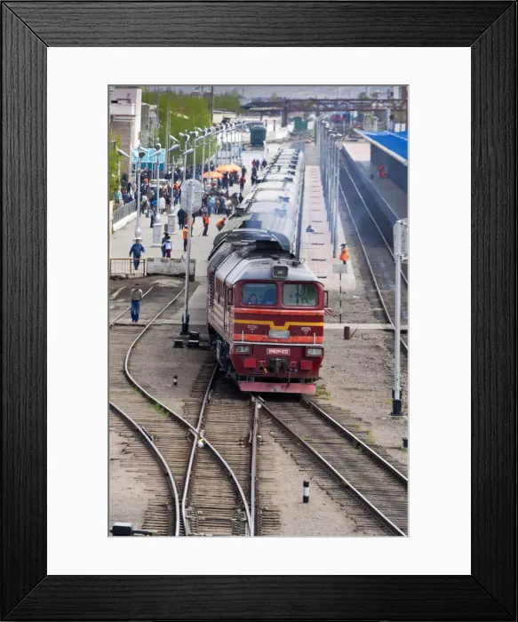 Framed Print : Mongolia, Ulaanbaatar, Ulaanbaatar railway station Framed Print : Mongolia, Ulaanbaatar, Ulaanbaatar railway station