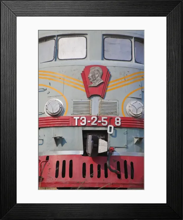 Framed Print : Mongolia, Ulaanbaatar, Old Locomotives outside Ulaanbaatar railway station Framed Print : Mongolia, Ulaanbaatar, Old Locomotives outside Ulaanbaatar railway station