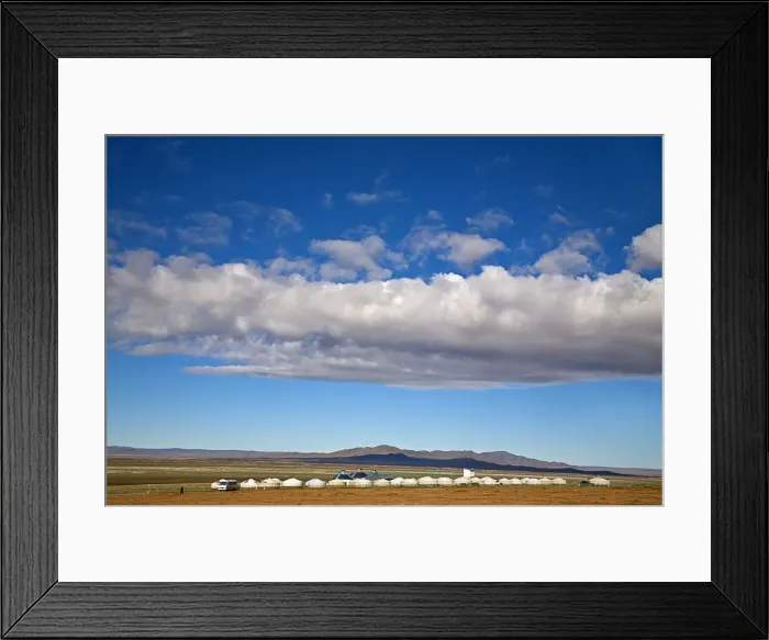 Framed Print : Mongolia, Bayangobi, Ger camp Framed Print : Mongolia, Bayangobi, Ger camp