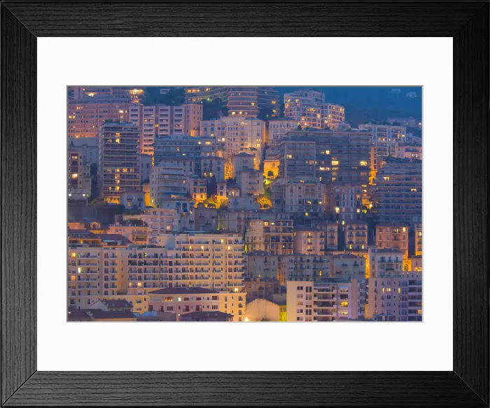 Framed Print : Monaco, Monte Carlo, Apartment buildings overlooking harbour Framed Print : Monaco, Monte Carlo, Apartment buildings overlooking harbour