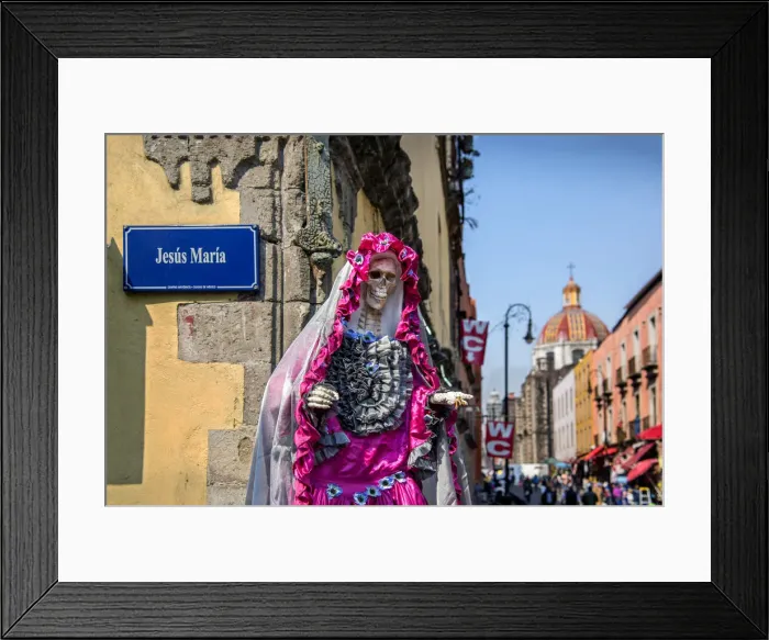 Framed Print : Mexico, Mexico City, Santa Muerte, Saint of Death, Personification Of Death, Venerated Framed Print : Mexico, Mexico City, Santa Muerte, Saint of Death, Personification Of Death, Venerated