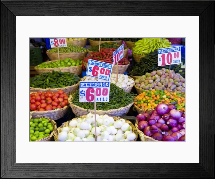 Framed Print : La Merced market, Mexico City, Mexico Framed Print : La Merced market, Mexico City, Mexico