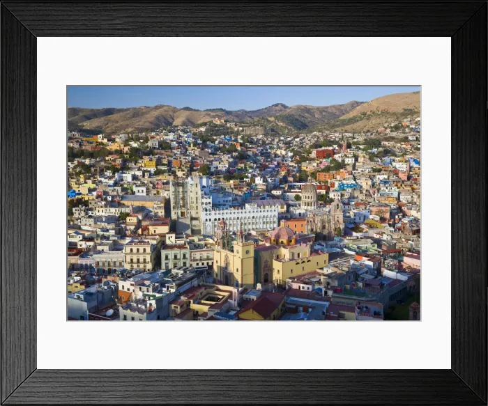 Framed Print : View over Guanajuato, Guanajuato state, Mexico Framed Print : View over Guanajuato, Guanajuato state, Mexico