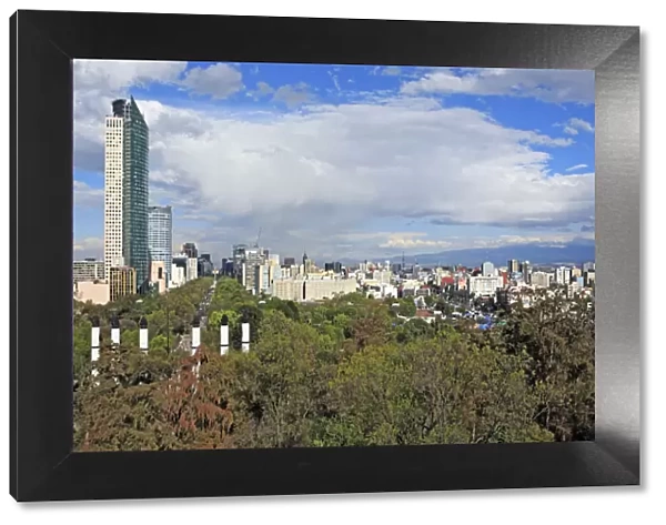 View from Chapultepec castle, Mexico City, Mexico