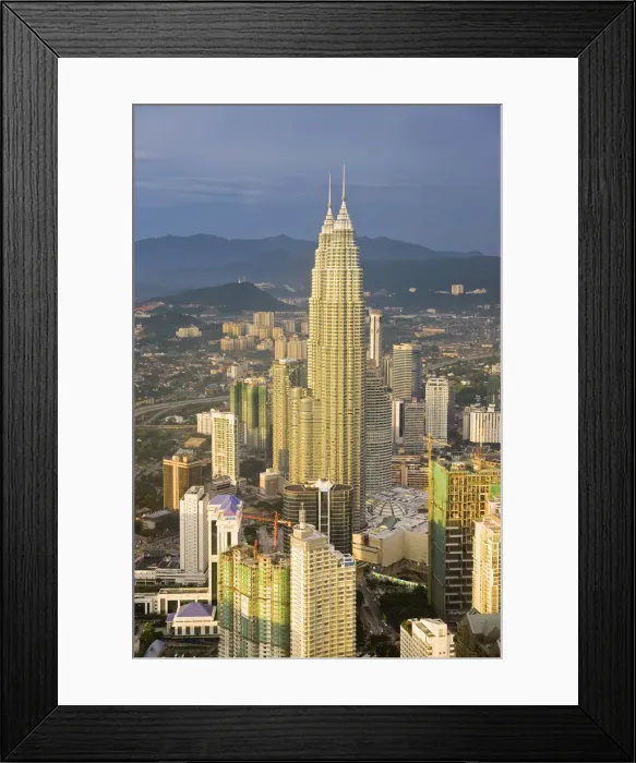 Framed Print : Malaysia, Kuala Lumpur, Petronas Towers Framed Print : Malaysia, Kuala Lumpur, Petronas Towers
