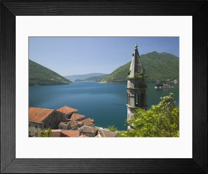 Framed Print : Montenegro, Bay of Kotorska, Perast, Tower of the Church of St. Nikola Framed Print : Montenegro, Bay of Kotorska, Perast, Tower of the Church of St. Nikola