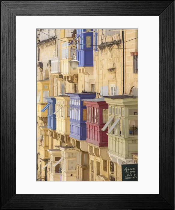 Framed Print : Malta, Malta, Valletta, Republic Street Framed Print : Malta, Malta, Valletta, Republic Street