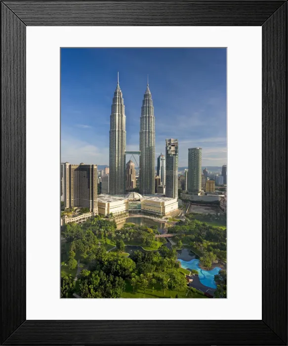 Framed Print : Malaysia, Kuala Lumpur, view over the KLCC - Kuala Lumpur City Centre & Petronas Towers Framed Print : Malaysia, Kuala Lumpur, view over the KLCC - Kuala Lumpur City Centre & Petronas Towers