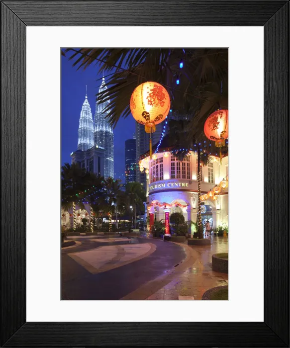 Framed Print : Malaysia Tourist Centre and Petronas Towers, Kuala Lumpur, Malaysia
