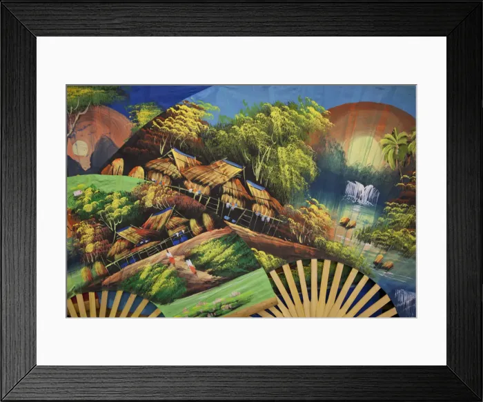 Framed Print : Painted fans, Kuala Lumpur, Malaysia Framed Print : Painted fans, Kuala Lumpur, Malaysia