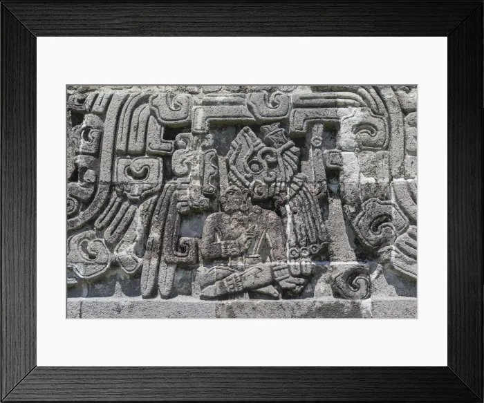 Framed Print : Pre-Columbian sculpture, Ruins of Xochicalco, Morelos state, Mexico Framed Print : Pre-Columbian sculpture, Ruins of Xochicalco, Morelos state, Mexico