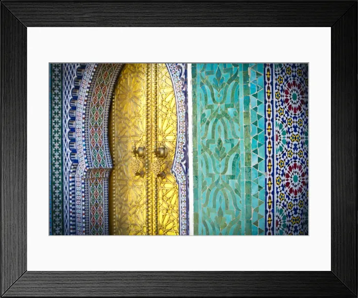 Framed Print : Royal Palace Door, Fes, Morocco Framed Print : Royal Palace Door, Fes, Morocco