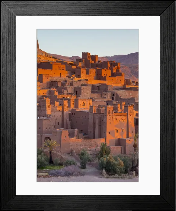 Framed Print : Sunrise over Ait Benhaddou, Atlas Mountains, Morocco