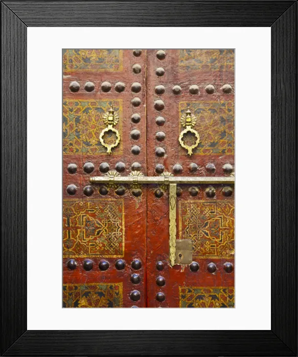 Framed Print : Ornate Door, Sidi Ahmed Tijani Mosque, The Medina, Fes, Morocco Framed Print : Ornate Door, Sidi Ahmed Tijani Mosque, The Medina, Fes, Morocco