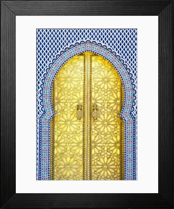 Framed Print : Royal Palace Door, Fes, Morocco Framed Print : Royal Palace Door, Fes, Morocco