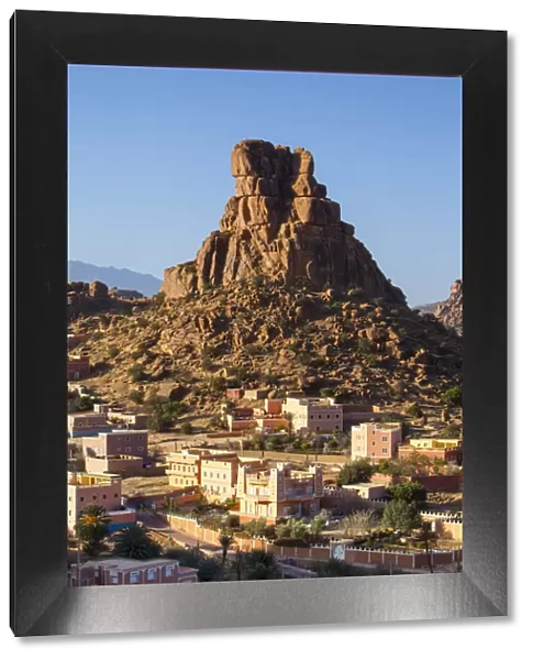 The Berber village of Aguerd Oudad and the rock formation Le Chapeau de Napoleon