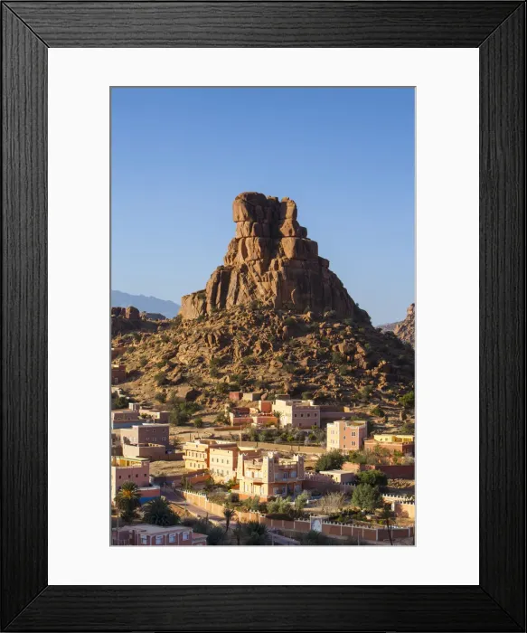 Framed Print : The Berber village of Aguerd Oudad and the rock formation Le Chapeau de Napoleon Framed Print : The Berber village of Aguerd Oudad and the rock formation Le Chapeau de Napoleon