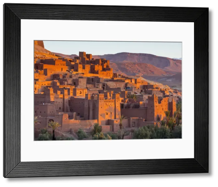 Framed Print : Sunrise over Ait Benhaddou, Atlas Mountains, Morocco Framed Print : Sunrise over Ait Benhaddou, Atlas Mountains, Morocco