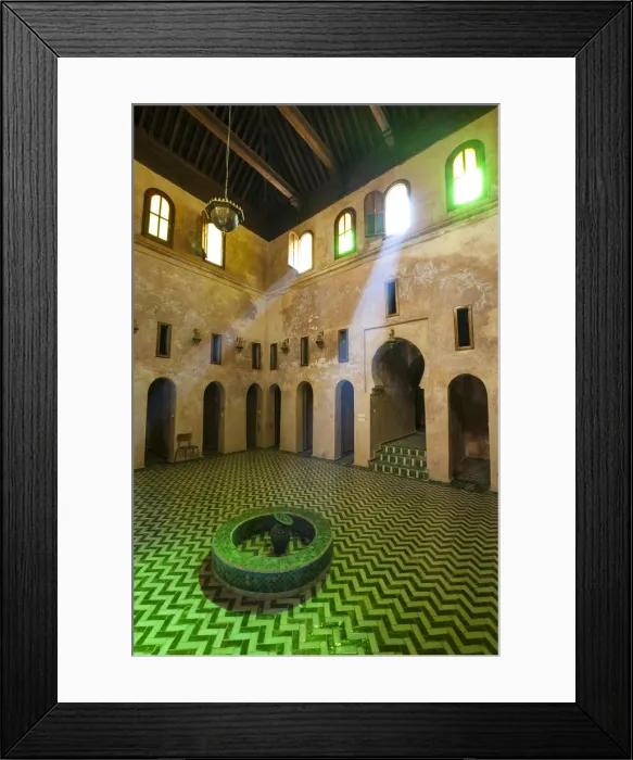 Framed Print : The breathtaking interior of the Bou Inania Medersa, Medina, Meknes, Morocco Framed Print : The breathtaking interior of the Bou Inania Medersa, Medina, Meknes, Morocco