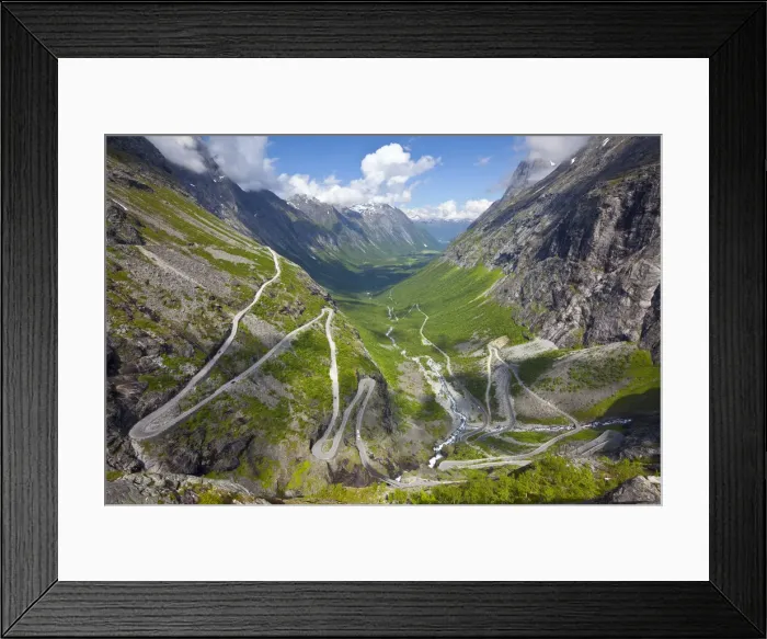 Framed Print : Trollstigen (The Troll Ladder), More og Romsdal, Romsdal, Norway Framed Print : Trollstigen (The Troll Ladder), More og Romsdal, Romsdal, Norway