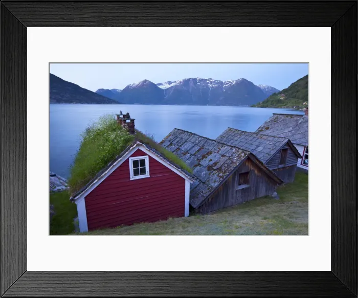 Framed Print : The picturesque village of Utne nestled into a little bay in the idyllic Hardangerfjord Framed Print : The picturesque village of Utne nestled into a little bay in the idyllic Hardangerfjord