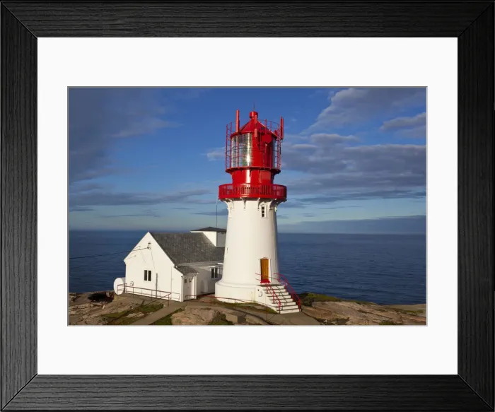 Framed Print : The idyllic Lindesnes Fyr Lighthouse, Lindesnes, Norway Framed Print : The idyllic Lindesnes Fyr Lighthouse, Lindesnes, Norway
