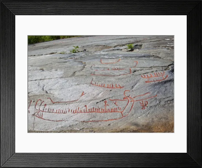 Framed Print : Rock Carvings, Herand, Hardanger Fjord, Norway Framed Print : Rock Carvings, Herand, Hardanger Fjord, Norway