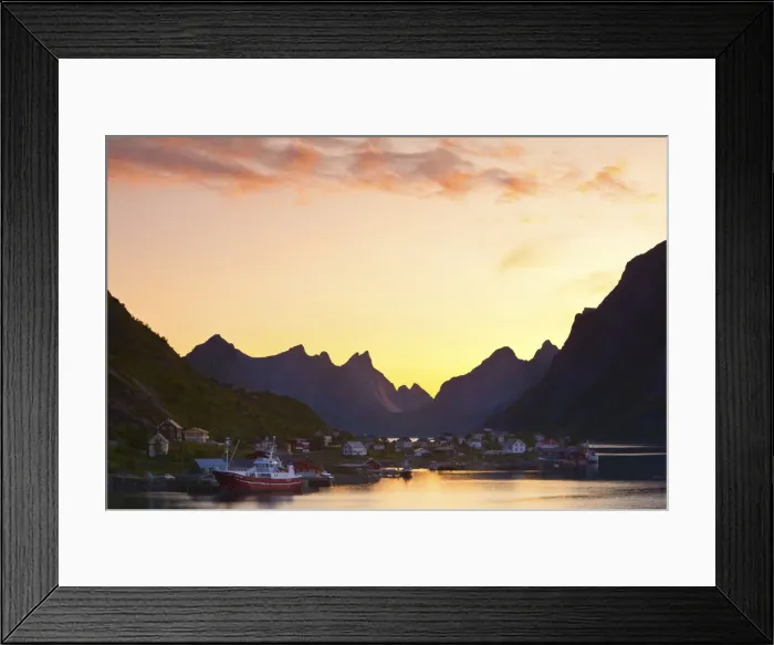 Framed Print : Midnight Glow, Reine, Moskenesoy, Lofoten, Nordland, Norway Framed Print : Midnight Glow, Reine, Moskenesoy, Lofoten, Nordland, Norway